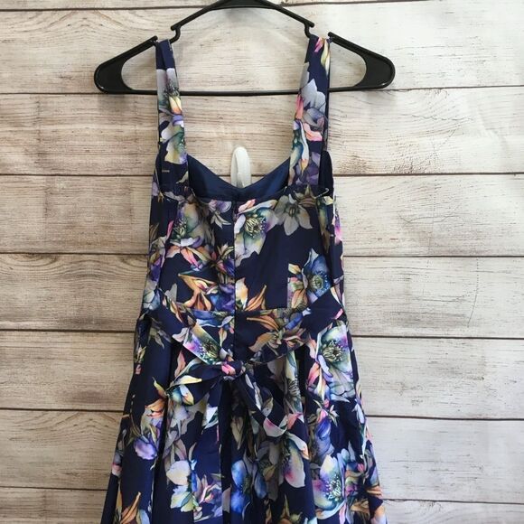 STELLA MORGAN‎ DANCE DRESS IN NAVY BLUE FLORAL - Picture 7 of 11